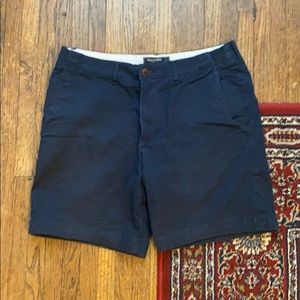 Navy shorts plain front